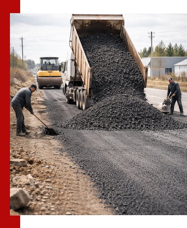 Асфальтовая крошка для дорог в Кирово-чепецке — поставка и доставка