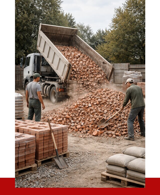 Бой кирпича в Кирово-чепецке с доставкой от 4567 руб/куб | ПРОНЕРУДКрв