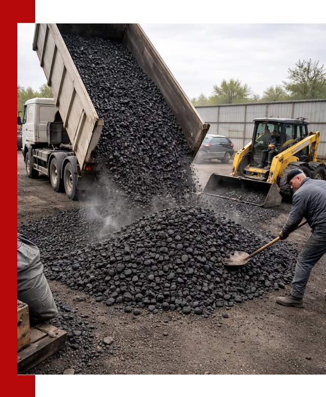 Доставка угля орех в Кирово-чепецке оптом и в розницу