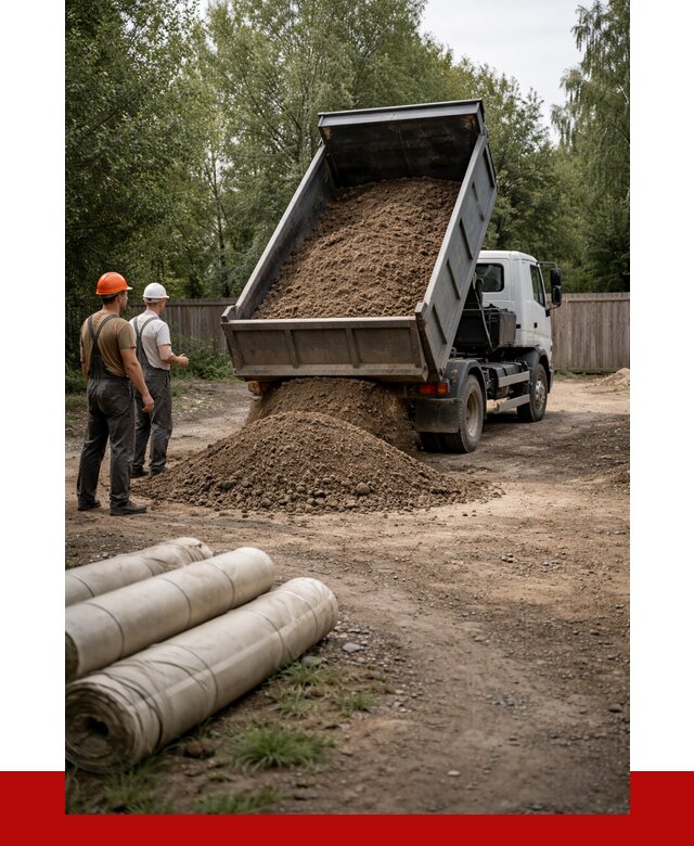 Доставка сыпучих материалов самосвалом в Кирово-Чепецк от 4567 р. | ПРОНЕРУДКрв