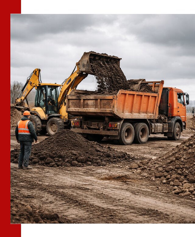 Вывоз грунта и строительного мусора в Кирово-чепецке грузовыми самосвалами