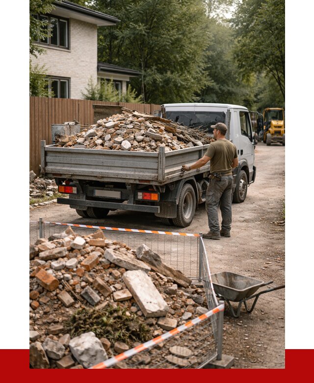 Вывоз строительного мусора с погрузкой в Кирове-Чепецке от 8156 р | ПРОНЕРУДКрв