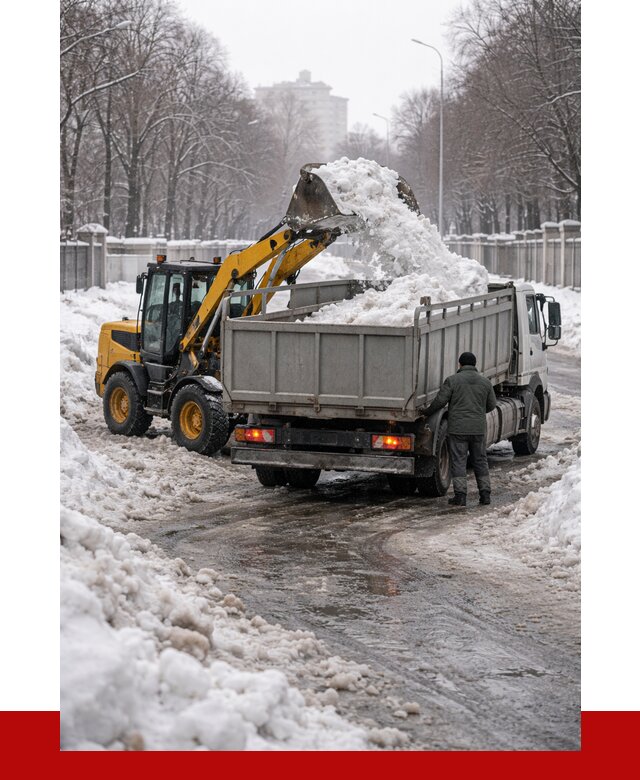 Вывоз снега с погрузкой в Кирово-чепецке от 3806 р. ПРОНЕРУДКрв