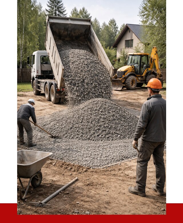 Отсыпка участка щебнем в Кирово-чепецке от 7068 р. ПРОНЕРУДКрв