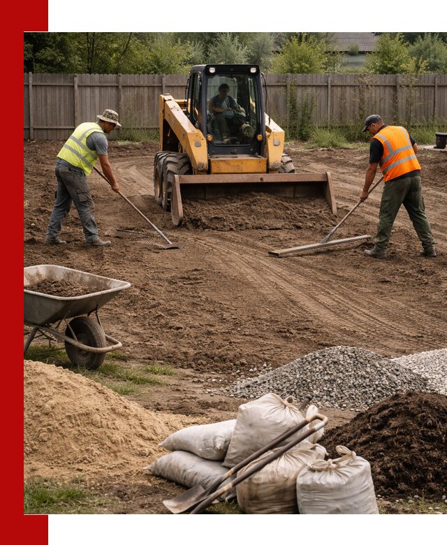 Выравнивание участка под строительство и благоустройство в Кирово-чепецке