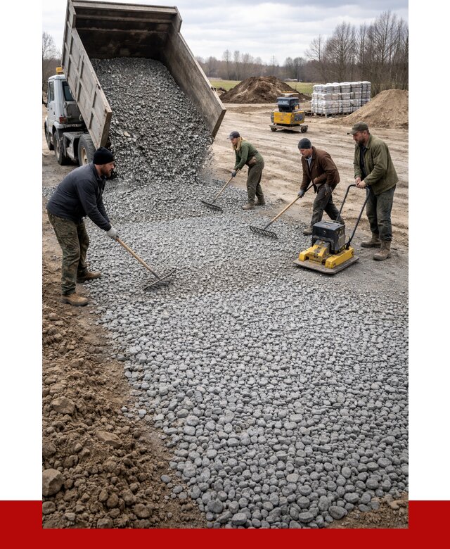 Устройство щебеночной подушки в Кирово-чепецке от 4893 р. ПРОНЕРУДКрв