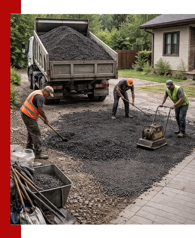 Асфальтовая крошка для двора с доставкой в Кирове-Чепецке